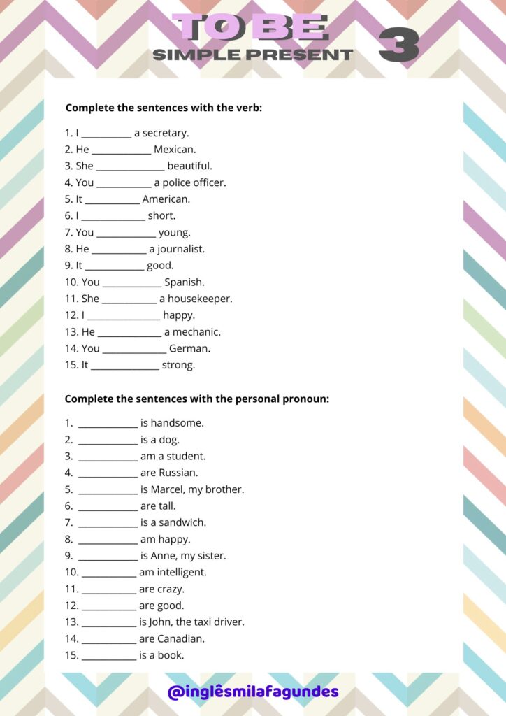 exercicios-com-verbo-to-be-no-presente-simples