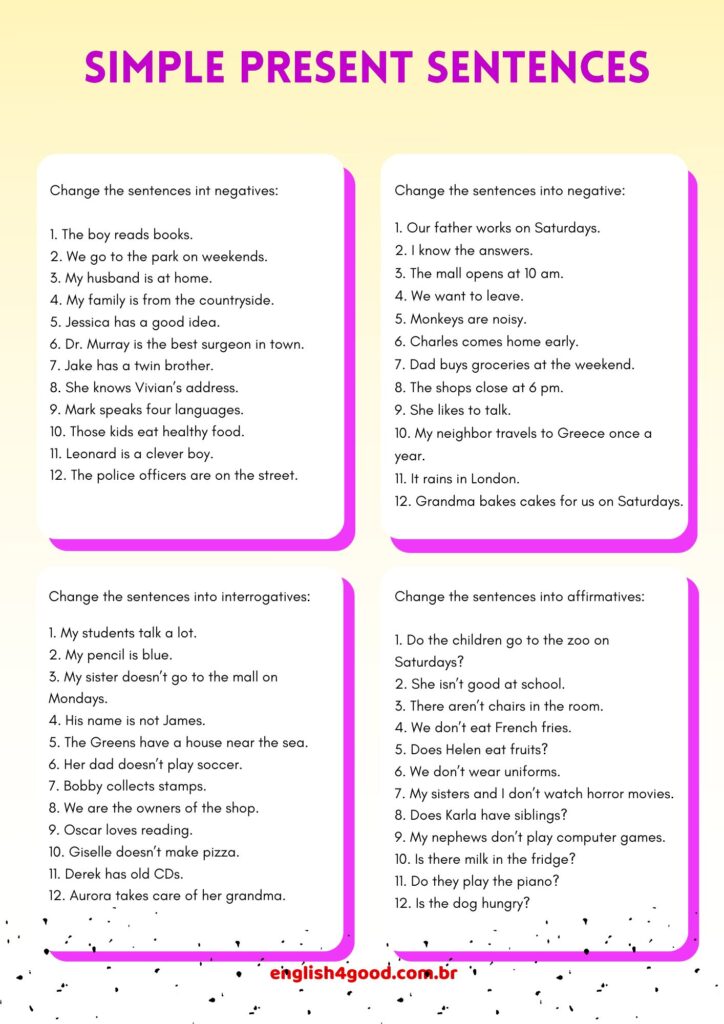 gramatica-simple-present-exercicios-pdf